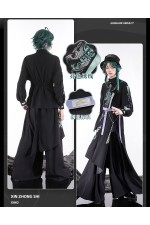 1/3 Delusion Genshin Impact Xiao Neo Chinese Workwear Black Outfit Cosplay Costume